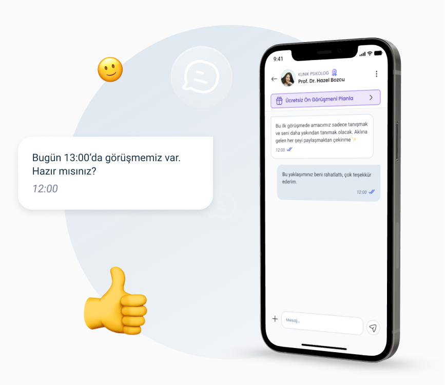 Uzmanınla İstediğinde Mesajlaş